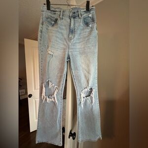 DAZE “Tough Love” Distressed Ripped Knee High Waisted Jeans Size 29